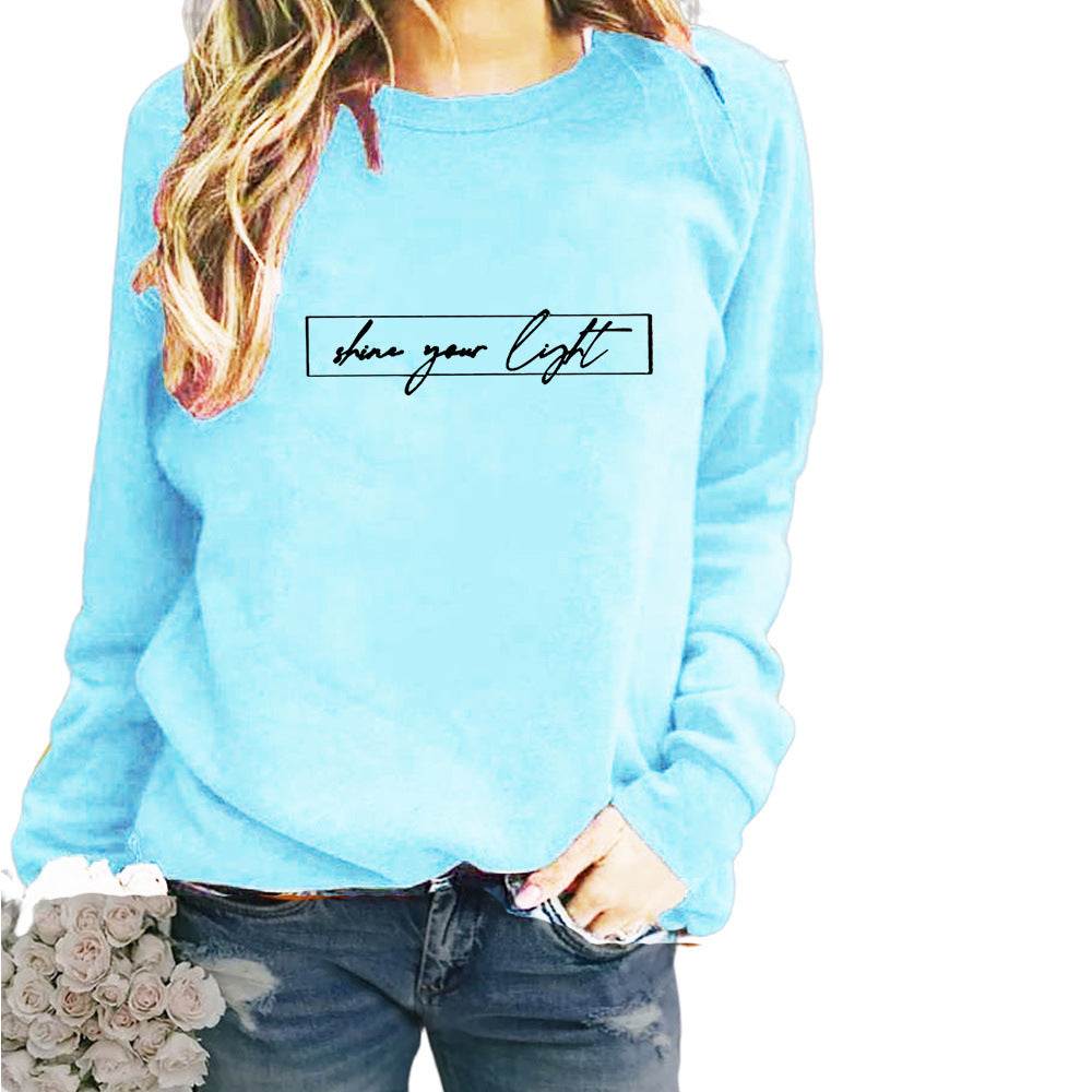 Women's Printed Casual Loose Sweatshirt Shirt