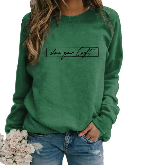 Women's Printed Casual Loose Sweatshirt Shirt