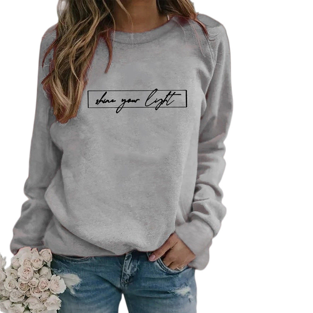 Women's Printed Casual Loose Sweatshirt Shirt