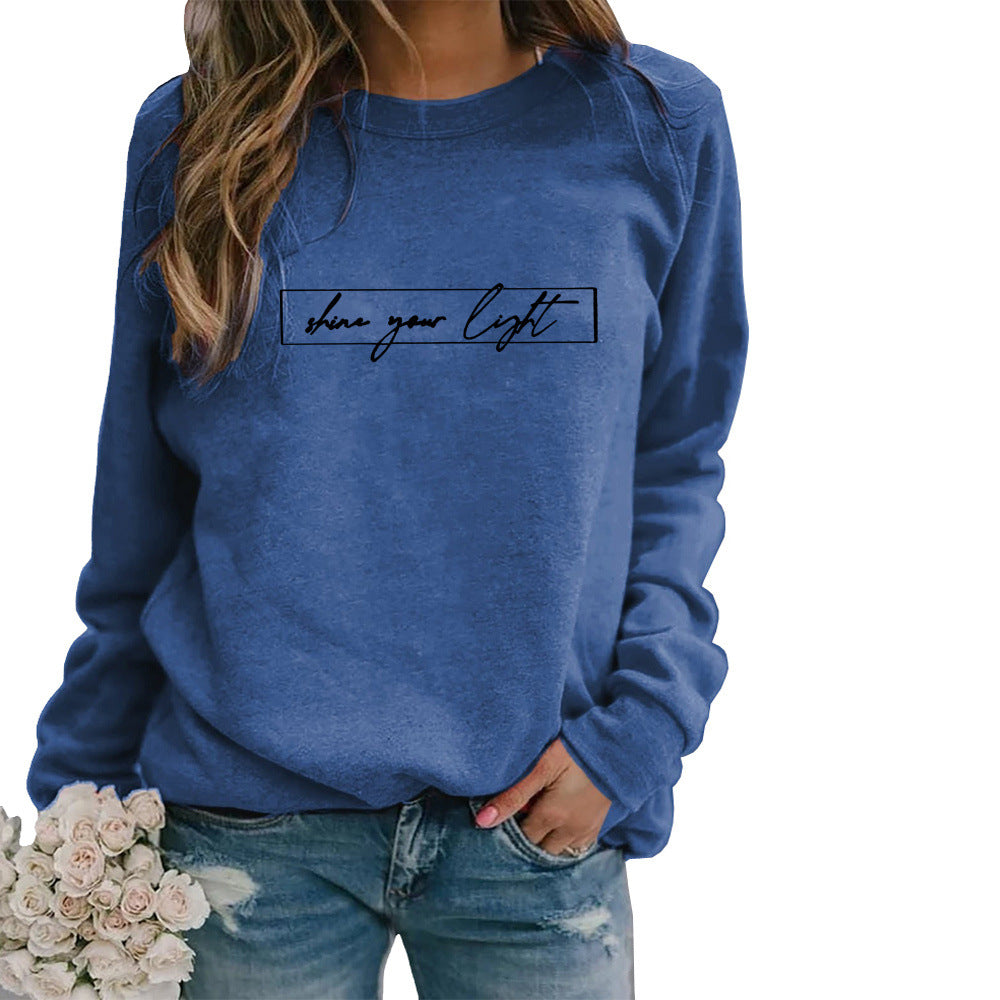 Women's Printed Casual Loose Sweatshirt Shirt